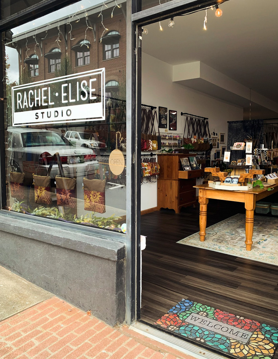 Rachel Elise studio in North Carolina.