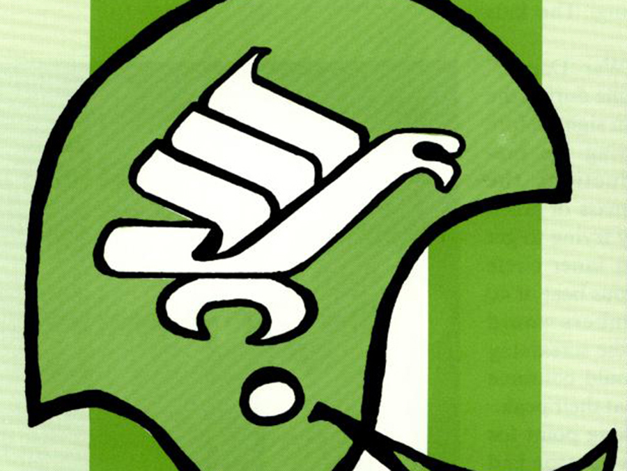 UNT Flying Worm logo