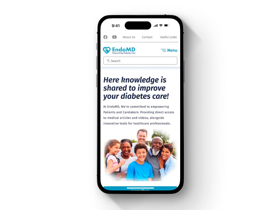 Diabetes app on iPhone