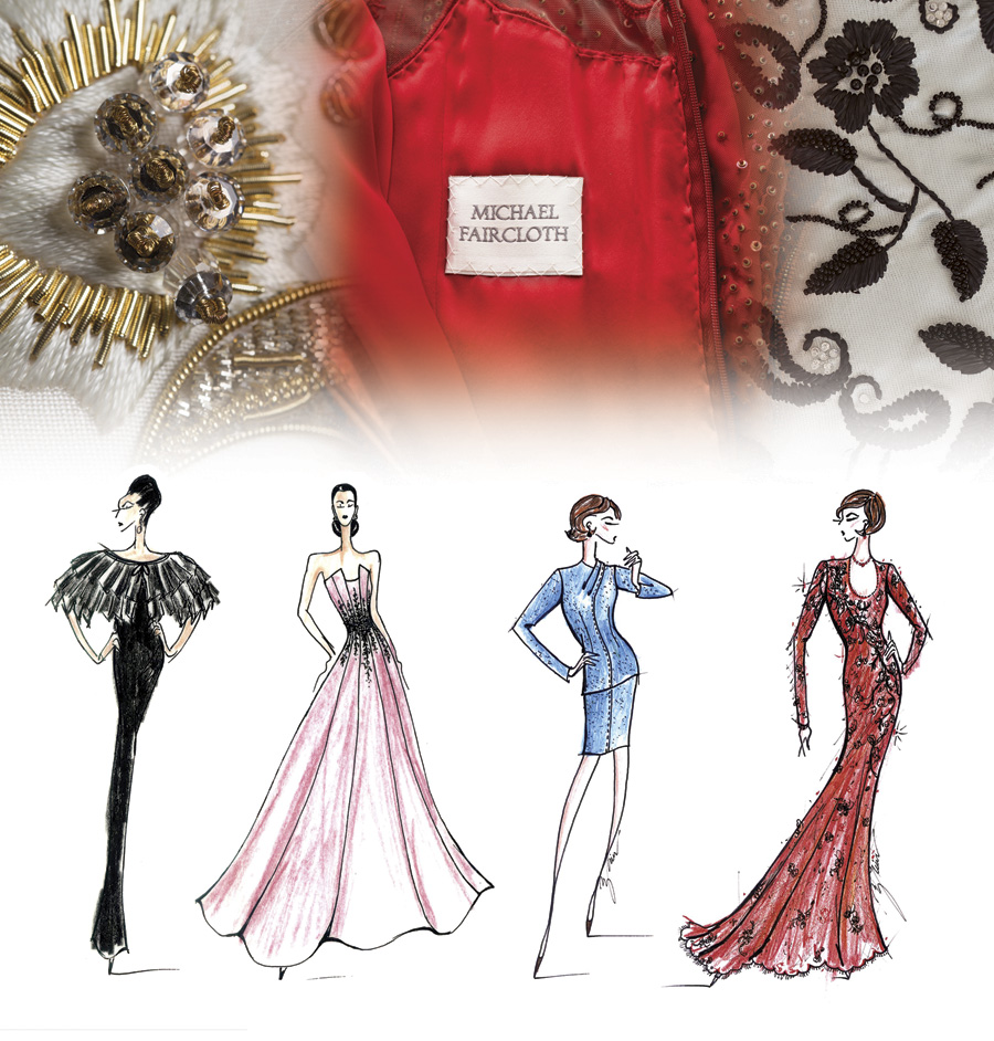 Michael Faircloth labe and fashion illustrations