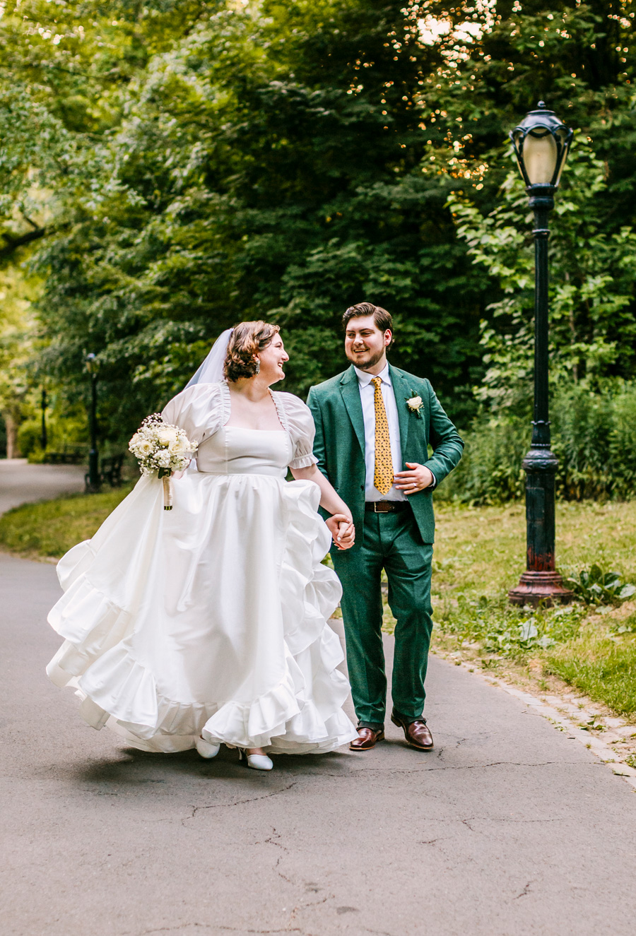 Matthew and Cassidy Wray-Martinez in wedding attire