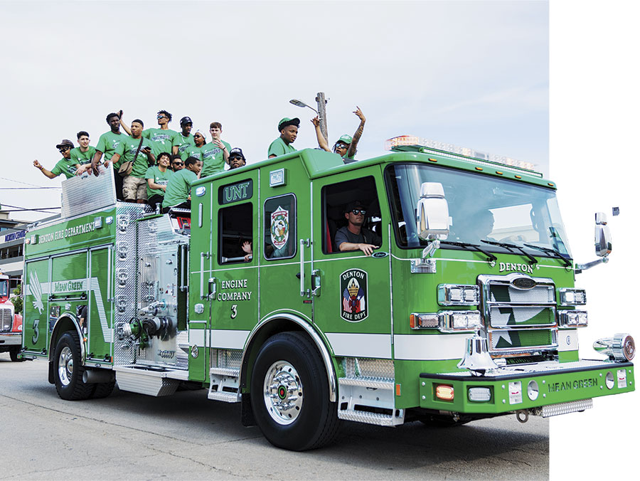 Mean Green fire truck