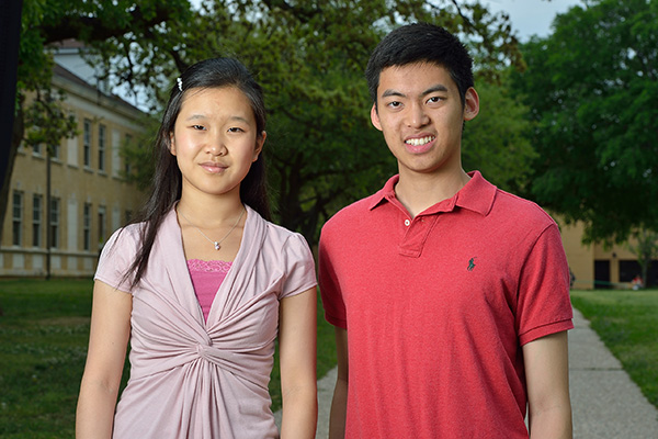 Helen Xiong and Kevin Chen (Photo by Michael Clements)