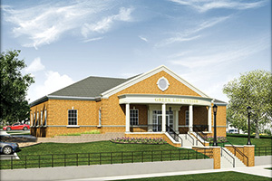 Artist's rendering of UNT's Greek Life Center (Image courtesy of Hahnfeld Hoffer Stanford)