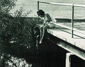 Summer '65 Yucca, golf course pond view.