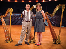 David Williams ('78) and Jaymee Haefner (Photo by Erin Lancaster)