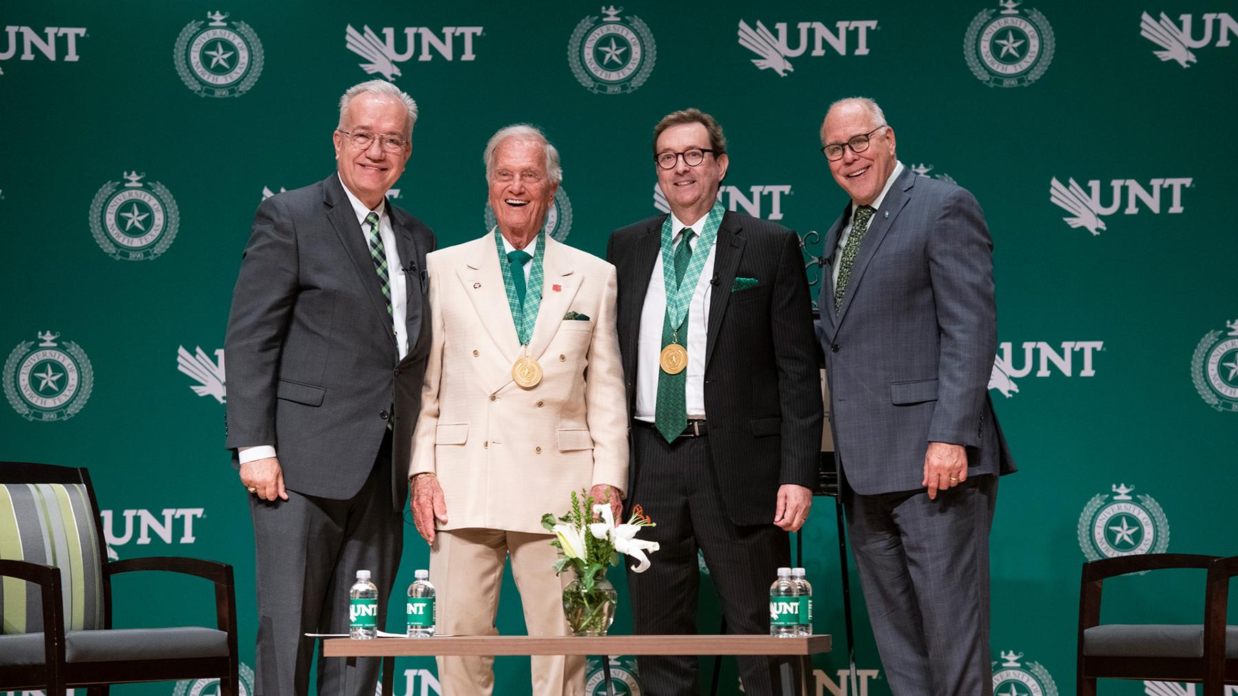 John W. Richmond, Pat Boone, David Hooten and Neal Smatresk