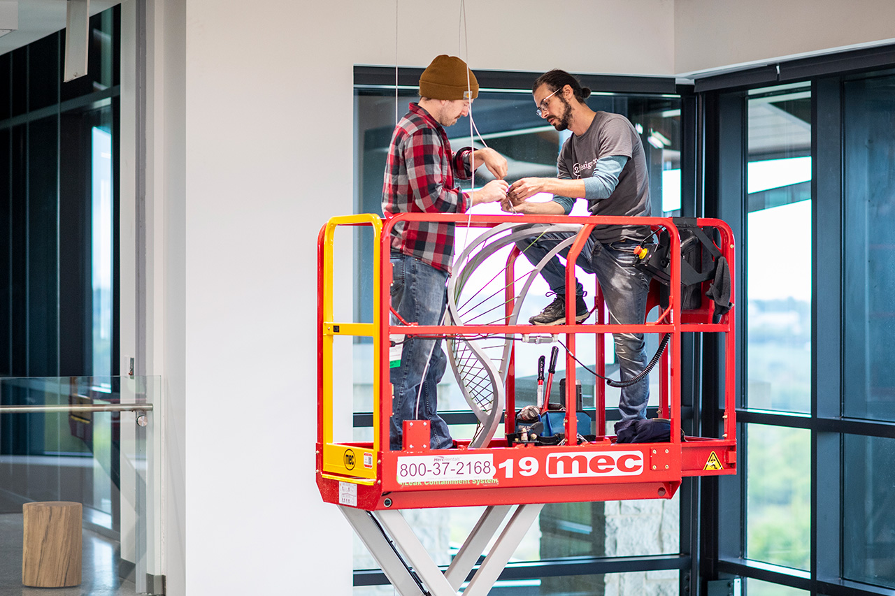'Soaring' sculpture fabrication and installation