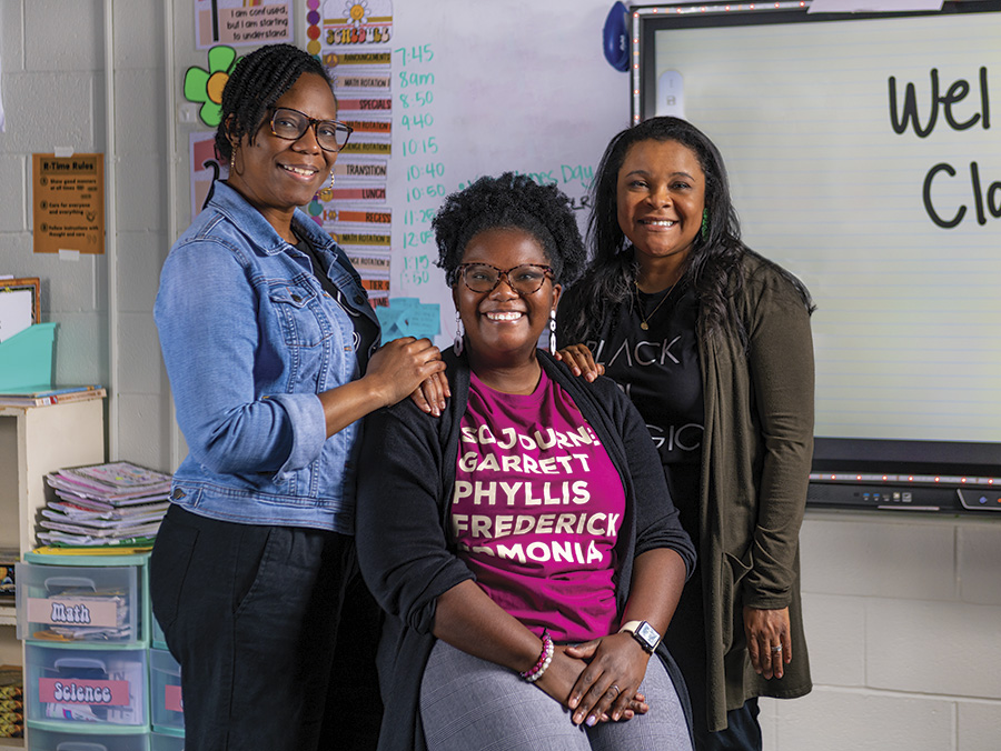 Marin Woodard, Karisma Morton and Brittany Frieson