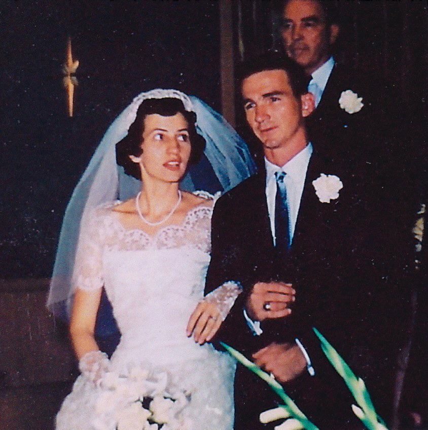 Wedding photo of Jim and Julia Thompson
