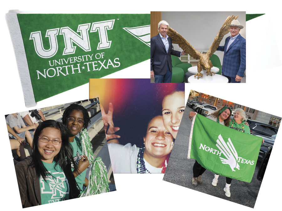 UNT alumni friends forever photo collage