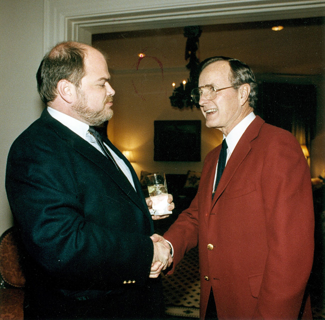 Cragg Hines with George Herbert Walker Bush