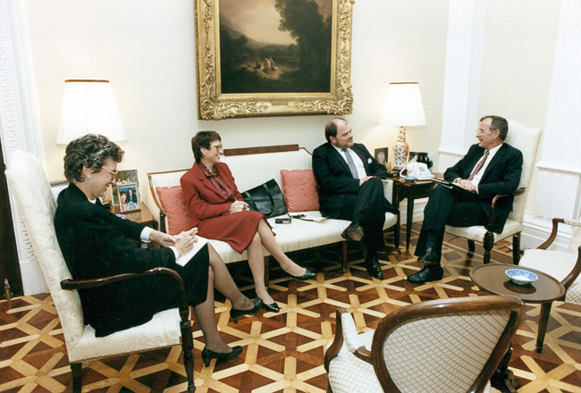 Cragg Hines with George Herbert Walker Bush