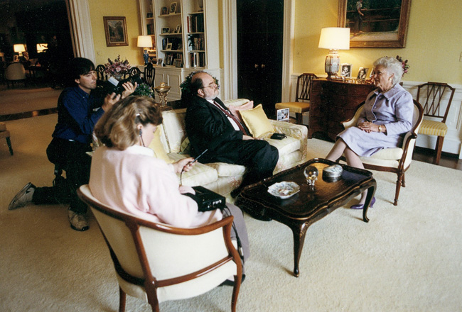 Cragg Hines with Barbara Bush