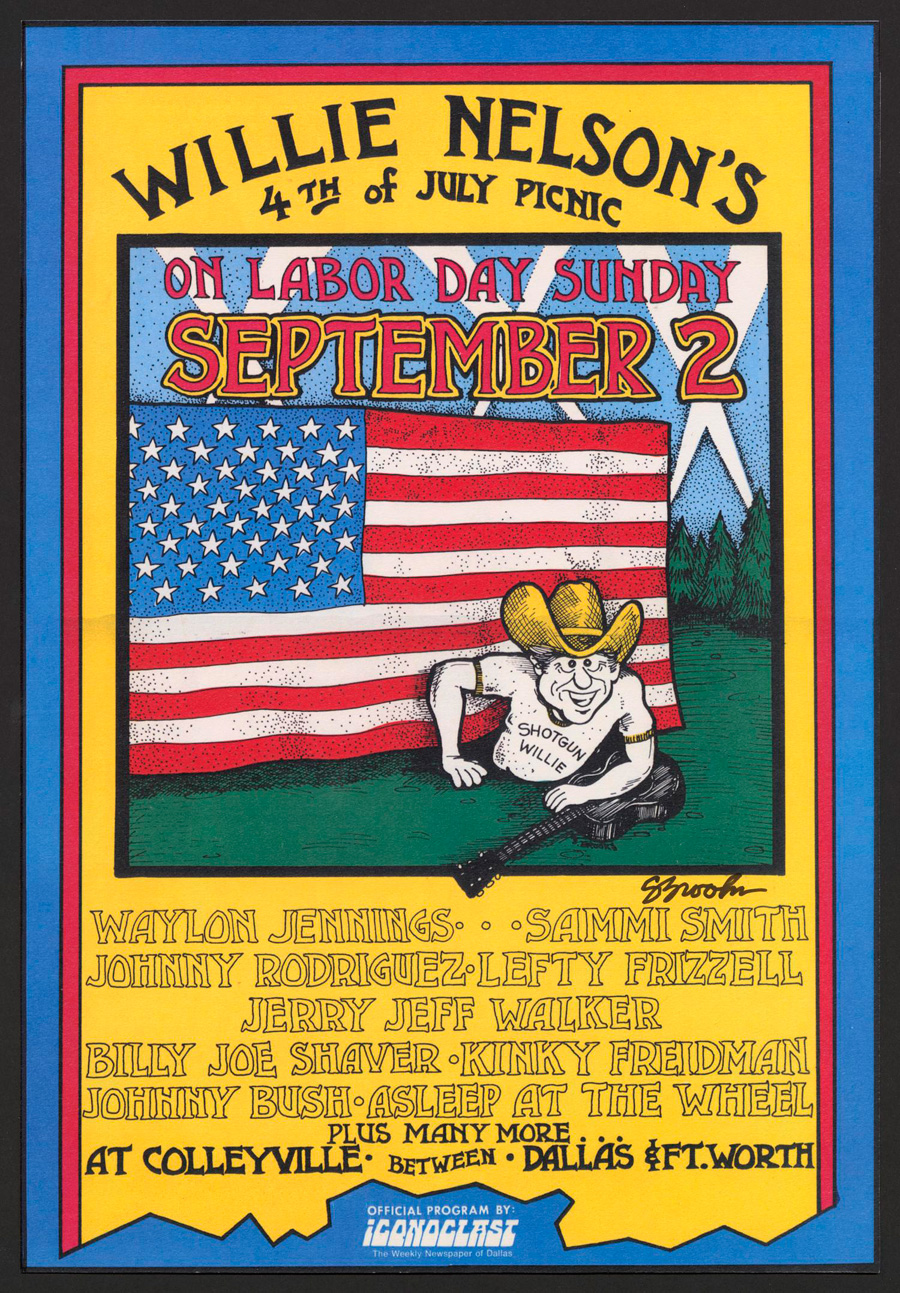 Poster for Willie Nelson's 4th of July Picnic
