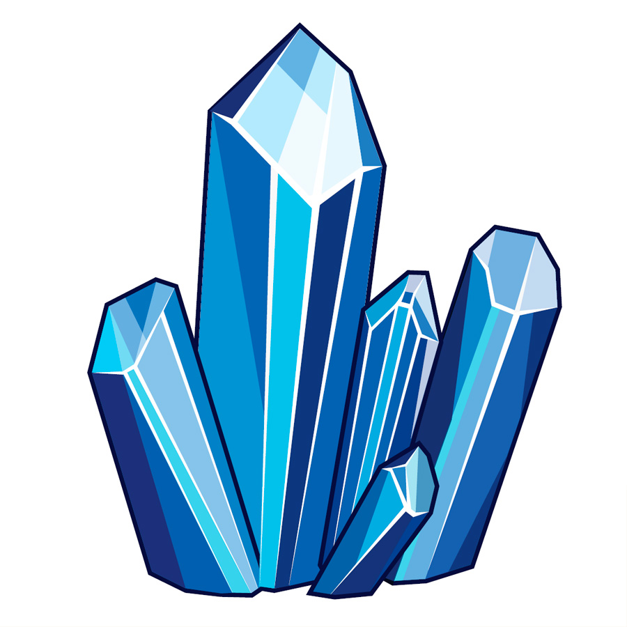 illustration of crystals