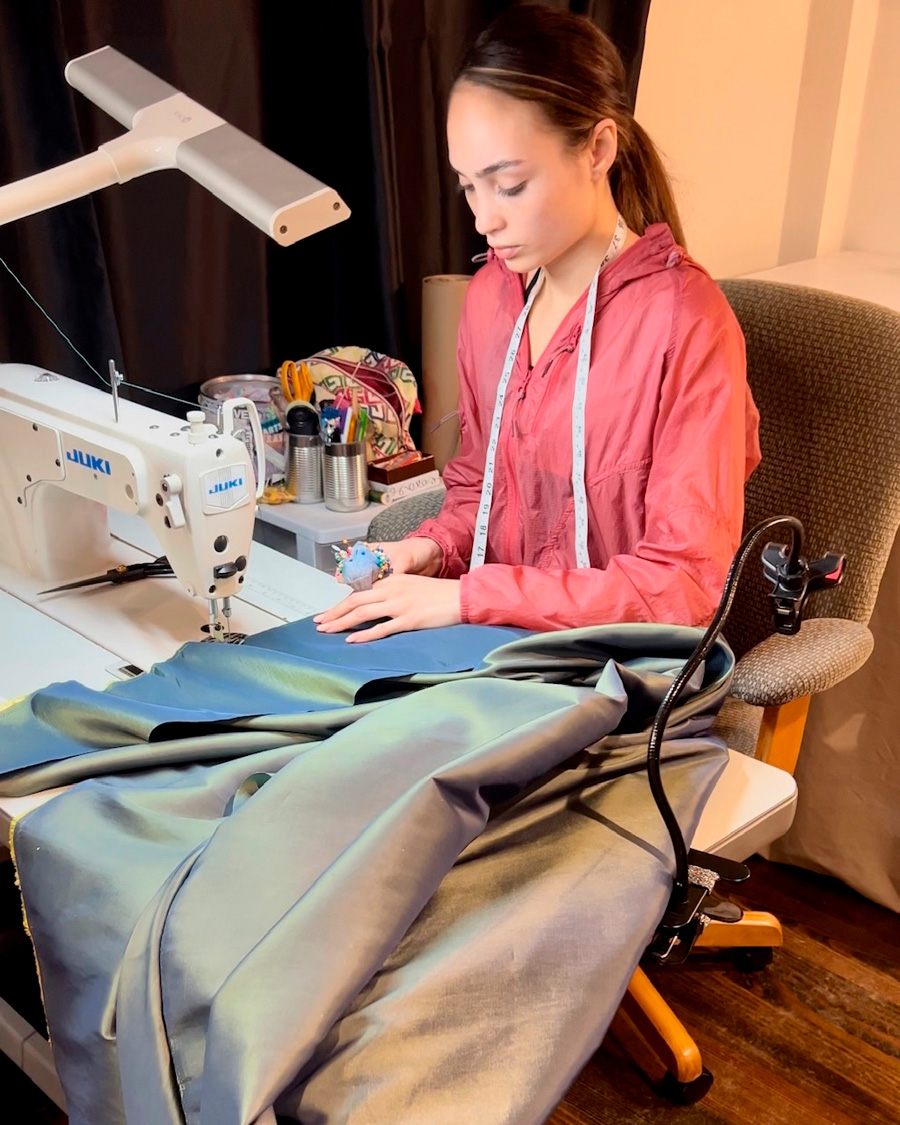 R'Bonney Gabriel sewing