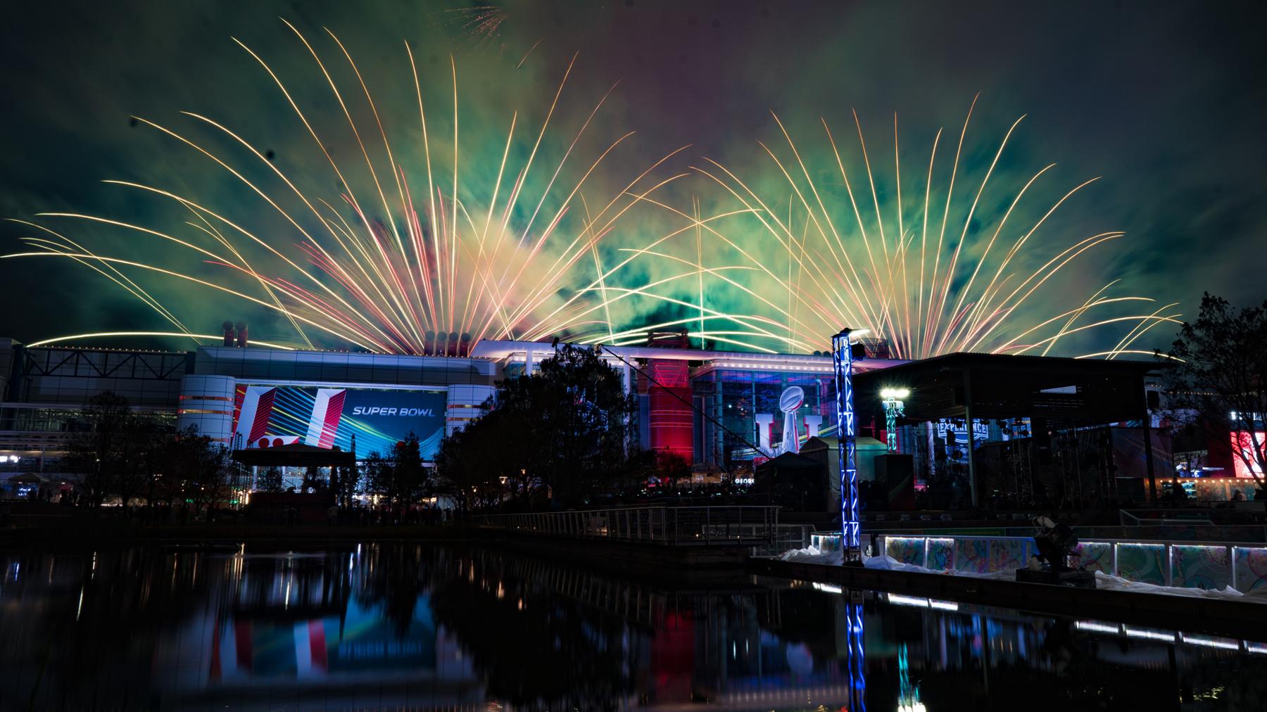 Superbowl fireworks